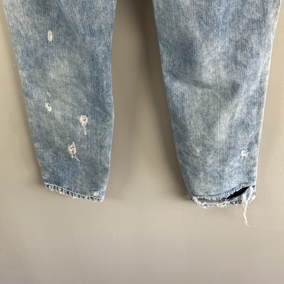 Zara Straight Leg Destroyed Jeans Size 6 - Picture 10 of 15